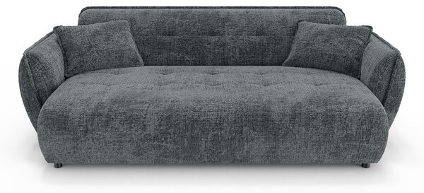 Ciemnoszara sofa z tkaniny szenilowej 250 cm Nelia Big – Ropez