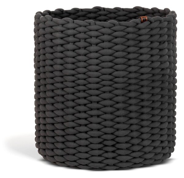 Tekstylny koszyk ø 40x40 cm Peach Skin Round XL – Bigso