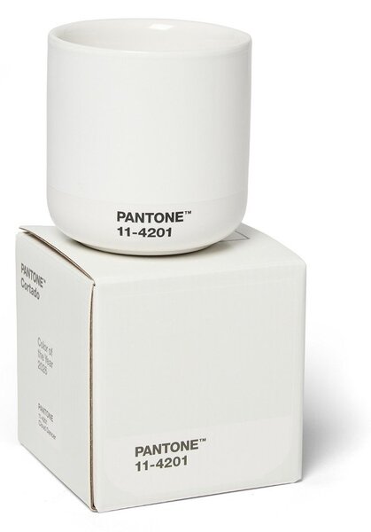 Biała ceramiczna filiżanka do cappuccino 175 ml Cortado Cloud Dancer - Pantone