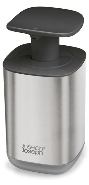 Dozownik do mydła ze stali nierdzewnej w kolorze srebra z połyskiem 250 ml Presto Steel – Joseph Joseph