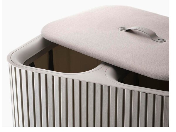 Beżowy bambusowy kosz na pranie 2x45 l Tota Luxe – Joseph Joseph