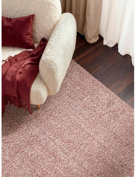 Szaroróżowy dywan z materiału bouclé tkany ręcznie 120x170 cm Notting Hill Portobello – Ted Baker