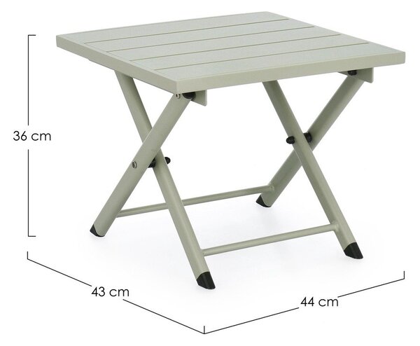 Aluminiowy stolik ogrodowy 43x44 cm Taylor – Bizzotto