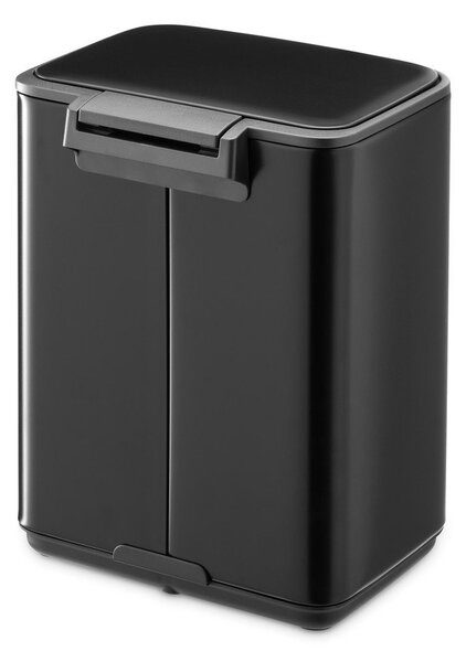 Stalowy kosz na śmieci z pedałem w kolorze matowej czerni 4 l Bo – Brabantia