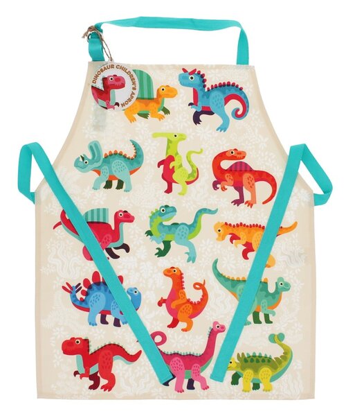 Bawełniany fartuszek dziecięcy Baby Dinos – Rex London