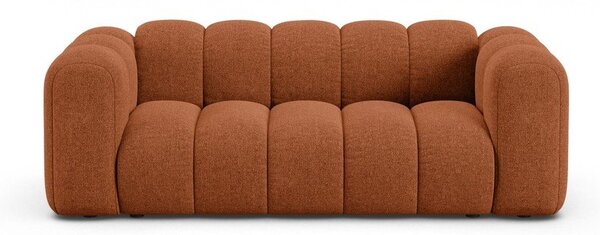 Ceglasta sofa z tkaniny szenilowej 200 cm Lupine – Micadoni