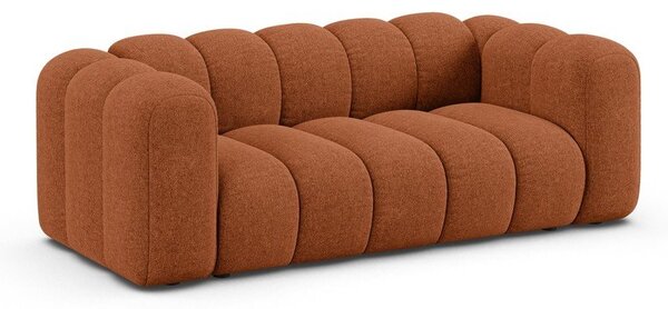 Ceglasta sofa z tkaniny szenilowej 200 cm Lupine – Micadoni