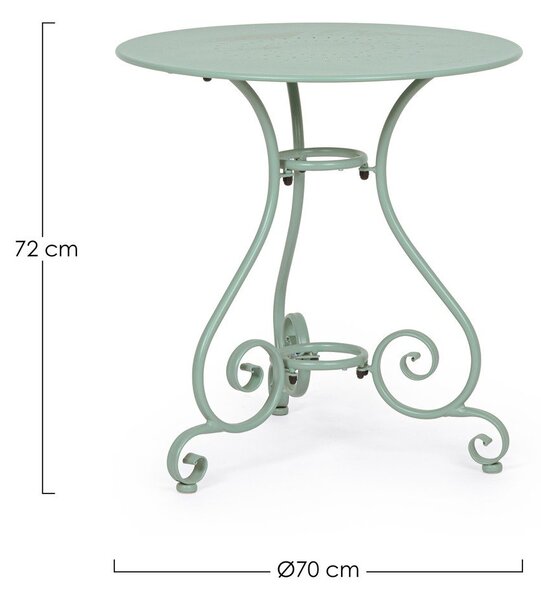 Stalowy okrągły stolik ogrodowy ø 70 cm Etienne – Bizzotto