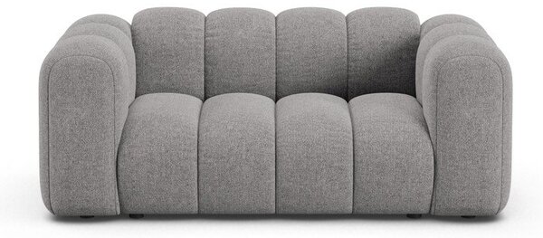 Szara sofa z tkaniny szenilowej 170 cm Lupine – Micadoni
