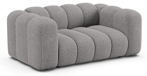 Szara sofa z tkaniny szenilowej 170 cm Lupine – Micadoni