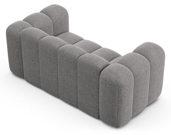 Szara sofa z tkaniny szenilowej 170 cm Lupine – Micadoni