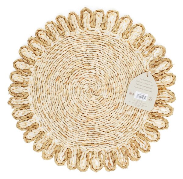 Mata stołowa z liści kukurydzy ø 38 cm Corn Husk – Rex London