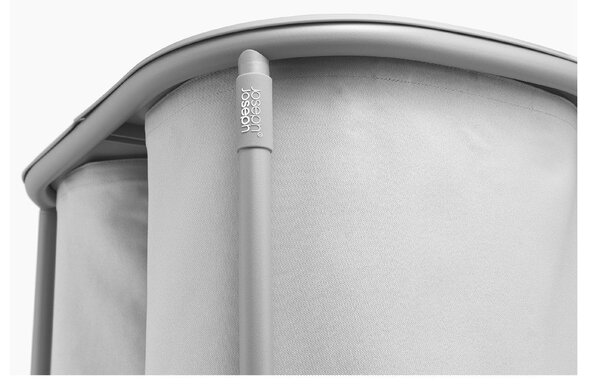 Jasnoszary tekstylny kosz na pranie 2x40 l Duo – Joseph Joseph