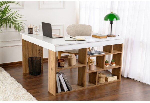 Biurko w dekorze sosny 120x130 cm Vesper – Kalune Design