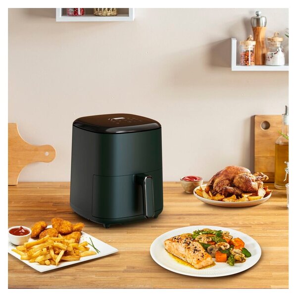 Ciemnozielona frytkownica beztłuszczowa Easy Fry Max EY245310 – Tefal