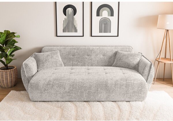Beżowa sofa z tkaniny szenilowej 250 cm Nelia Big – Ropez