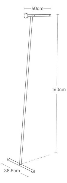 Czarny metalowy wieszak ścienny 38,5 cm Tower – YAMAZAKI