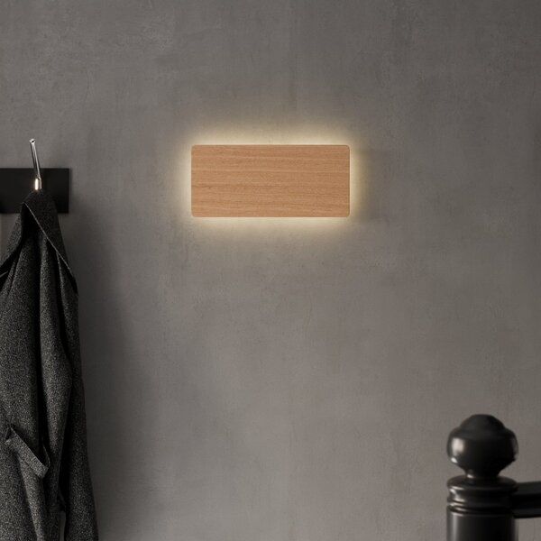 Lampa Ścienna TK Lighting, Tavola, ściemnialny, drewniany, salon, drewno