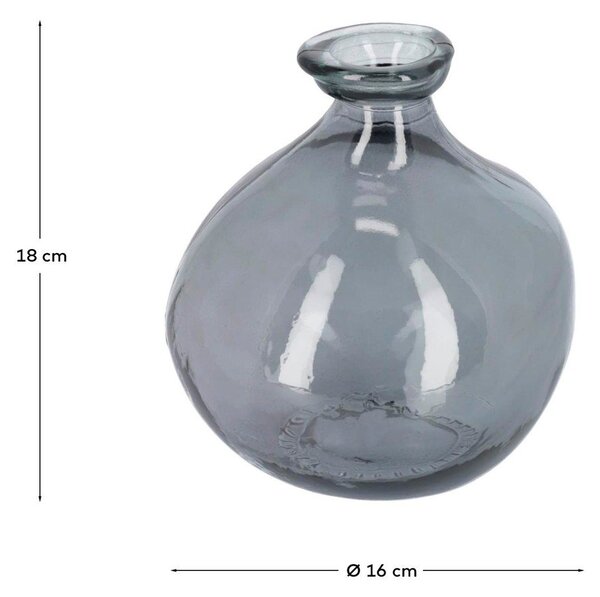 Szary wazon (wysokość 18 cm) Brenna – Kave Home