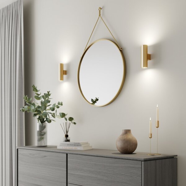 Lampa Ścienna Argon, Marion, ściemnialny, złoty | mosiężny, salon, metal, nowoczesny