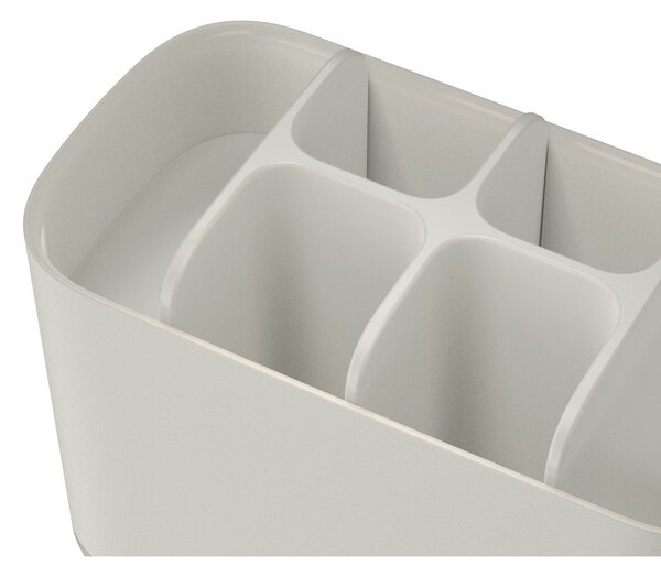 Beżowy plastikowy stojak na szczoteczki do zębów EasyStore – Joseph Joseph