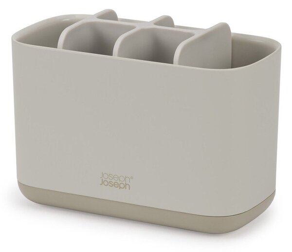 Beżowy plastikowy stojak na szczoteczki do zębów EasyStore – Joseph Joseph