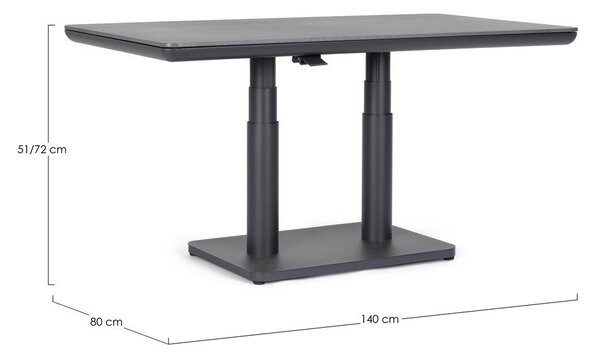 Aluminiowy stół ogrodowy 80x140 cm Miguel – Bizzotto