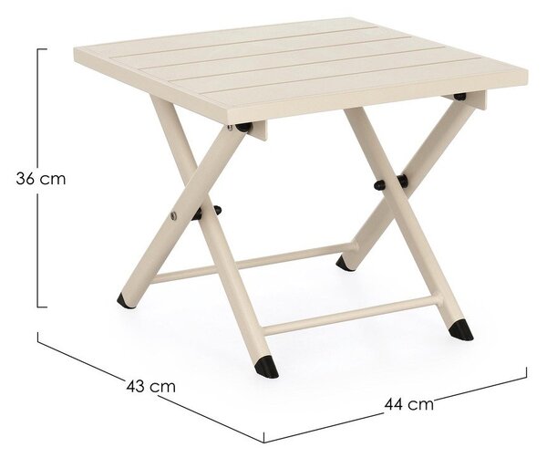 Aluminiowy stolik ogrodowy 43x44 cm Taylor – Bizzotto