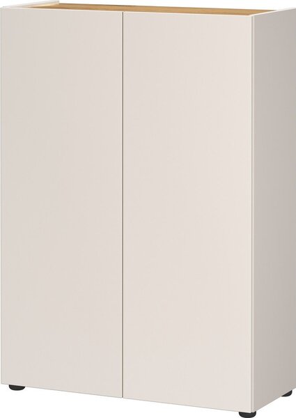 Kremowa szafka w dekorze dębu 74x105x33 cm Alviano – Germania