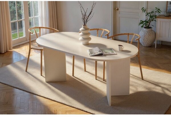 Stół z półmatowym wykończeniem 89,5x180 cm Sablin – Kalune Design