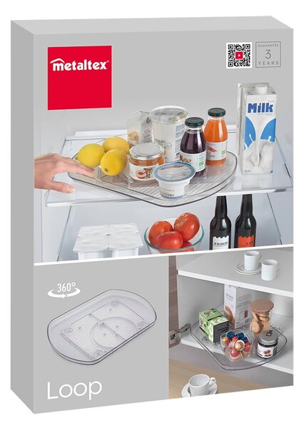 Obrotowy plastikowy organizer na przyprawy – Metaltex