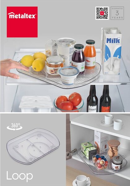 Obrotowy plastikowy organizer na przyprawy – Metaltex
