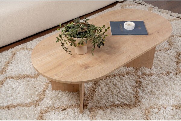 Stolik w dekorze dębu w naturalnym kolorze 60x119 cm Sable – Kalune Design