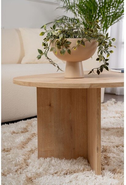 Stolik w dekorze dębu w naturalnym kolorze 60x119 cm Sable – Kalune Design