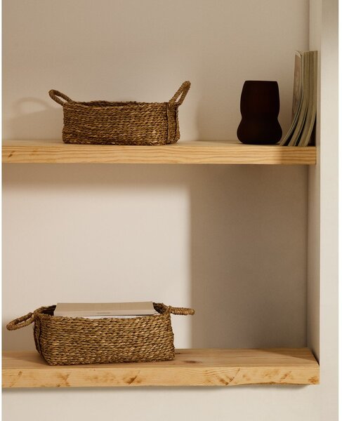 Koszyki z hiacyntu wodnego zestaw 2 szt. 34x24x19 cm Milly – Kave Home