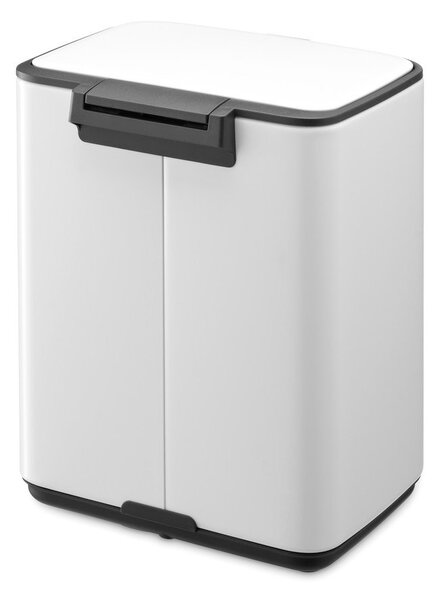 Biały stalowy kosz na śmieci z pedałem 7 l Bo – Brabantia