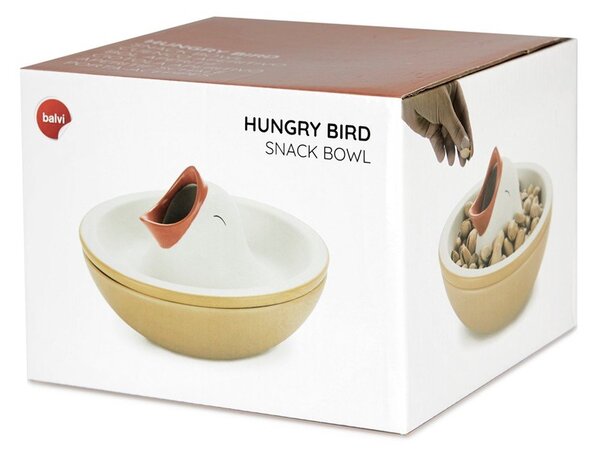 Żółto-biała ceramiczna miska do serwowania 250 ml Hungry Bird – Balvi