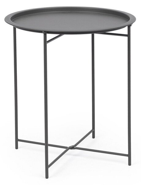 Stalowy okrągły stolik ø 46 cm Austin – Bizzotto