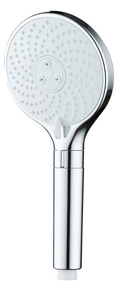 Plastikowa słuchawka prysznicowa w kolorze srebra z połyskiem ø 12 cm Water Saving – Wenko