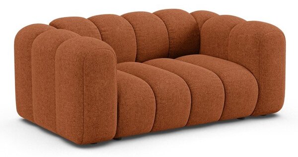 Ceglasta sofa z tkaniny szenilowej 170 cm Lupine – Micadoni