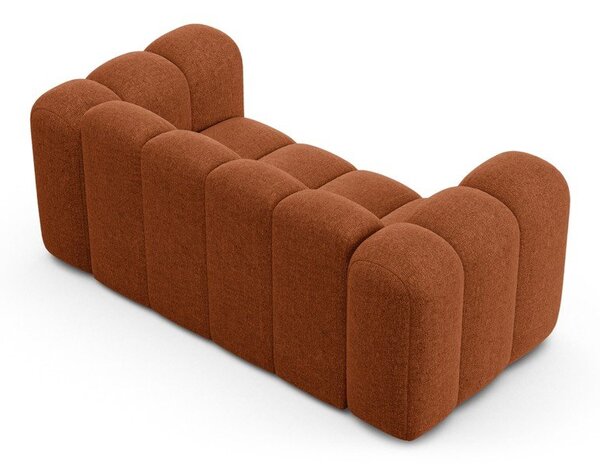 Ceglasta sofa z tkaniny szenilowej 170 cm Lupine – Micadoni