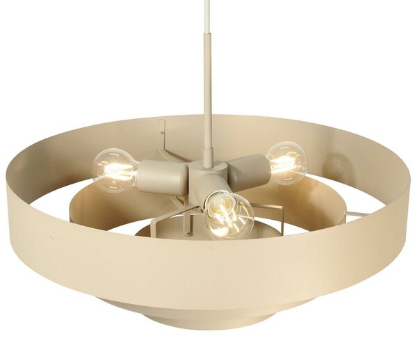 Lampa wisząca Trio Domiluce, możliwość ściemniania, kremowy / amber, salon / jadalnia, metal, nowoczesny