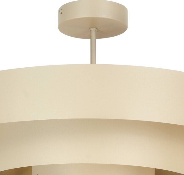 Lampa sufitowa Trio Domiluce, możliwość ściemniania, kremowy / amber, przedpokój, metal, nowoczesny