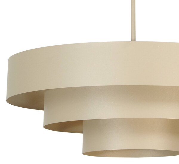 Lampa wisząca Trio Domiluce, możliwość ściemniania, kremowy / amber, salon / jadalnia, metal, nowoczesny