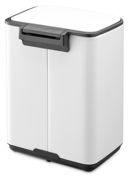 Biały stalowy kosz na śmieci z pedałem 4 l Bo – Brabantia