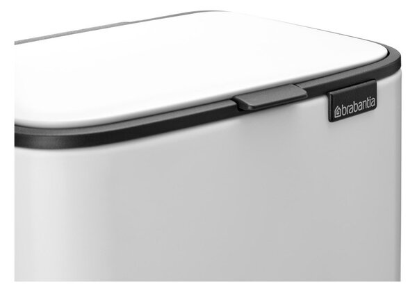 Biały stalowy kosz na śmieci z pedałem 4 l Bo – Brabantia