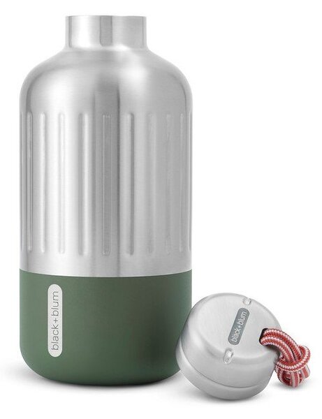 Butelka termiczna ze stali nierdzewnej w kolorze srebra 650 ml Explorer – Black + Blum