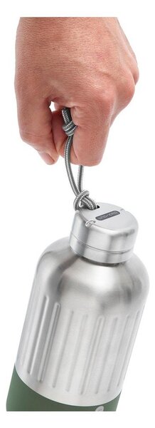 Butelka termiczna ze stali nierdzewnej w kolorze srebra 650 ml Explorer – Black + Blum