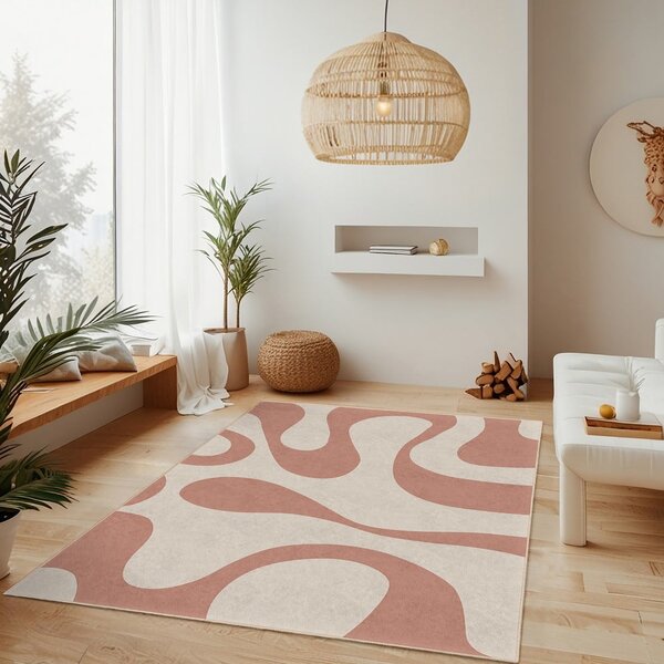 Różowy dywan odpowiedni do prania 120x180 cm Strawberry Latte – Mila Home