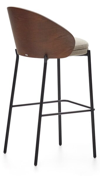 Brązowo-beżowy hoker (wysokość siedziska 77 cm) Eamy – Kave Home